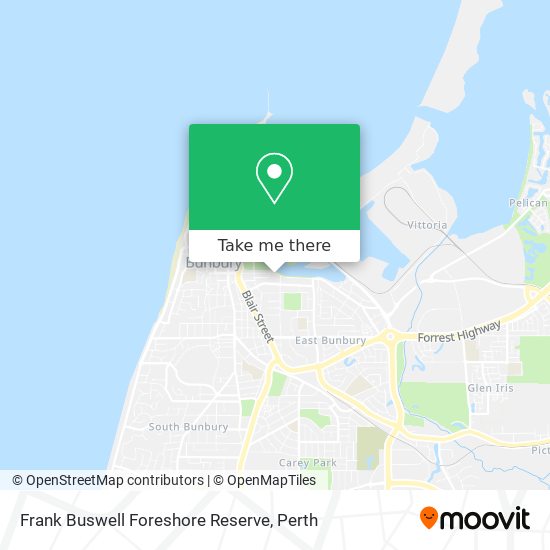 Frank Buswell Foreshore Reserve map