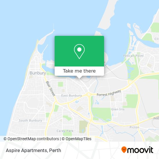 Aspire Apartments map