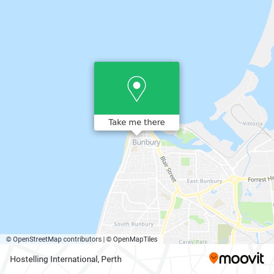Hostelling International map