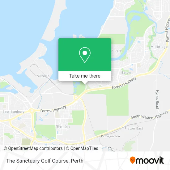 Mapa The Sanctuary Golf Course