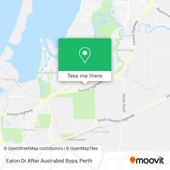 Eaton Dr After Australind Bypa map