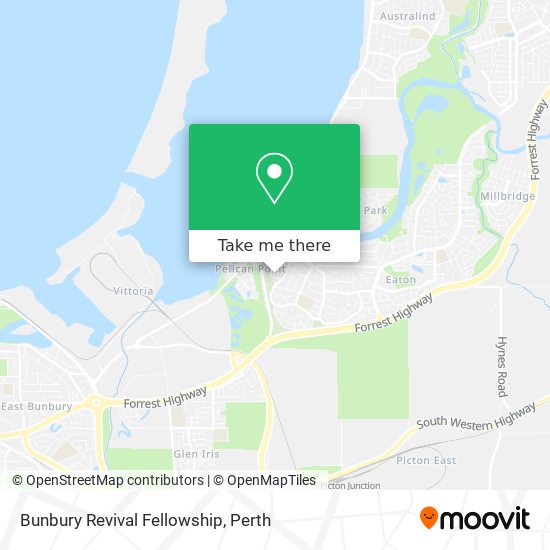 Bunbury Revival Fellowship map