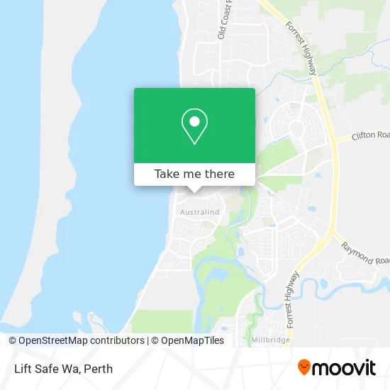 Mapa Lift Safe Wa