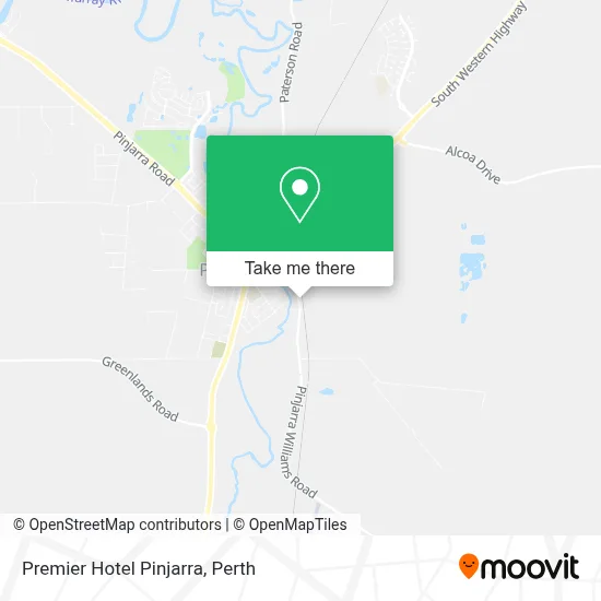 Mapa Premier Hotel Pinjarra
