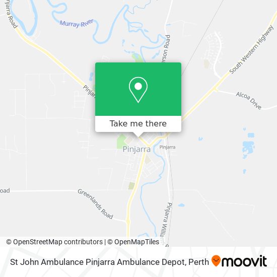 St John Ambulance Pinjarra Ambulance Depot map