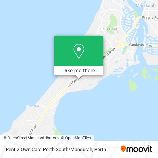 Mapa Rent 2 Own Cars Perth South / Mandurah