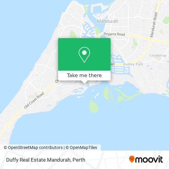 Duffy Real Estate Mandurah map