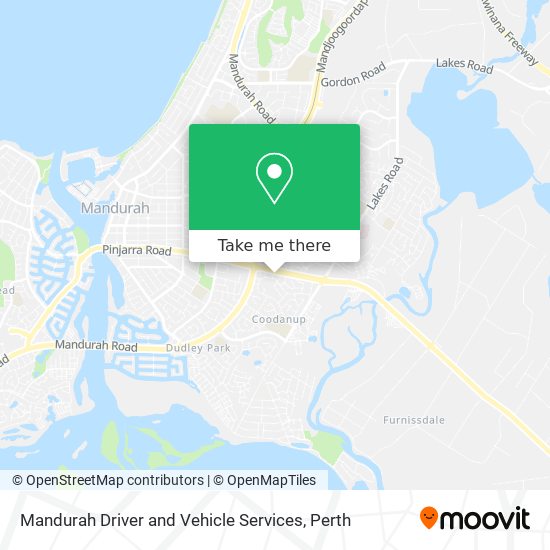 Mandurah Driver and Vehicle Services map