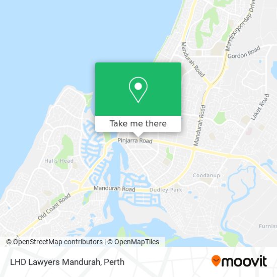 LHD Lawyers Mandurah map