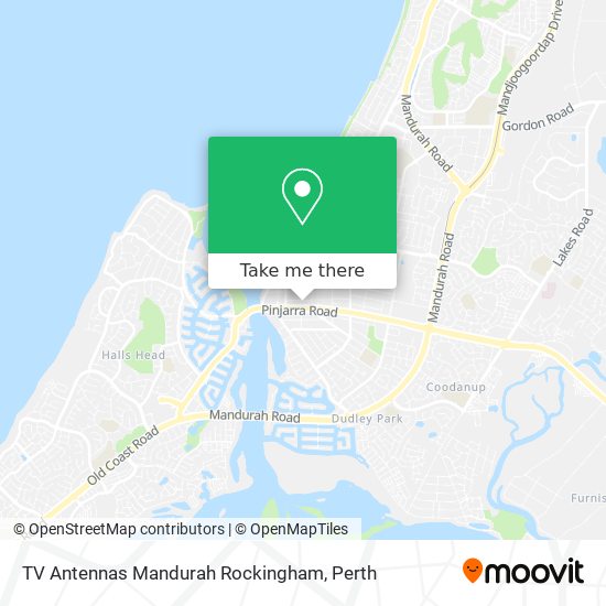 TV Antennas Mandurah Rockingham map