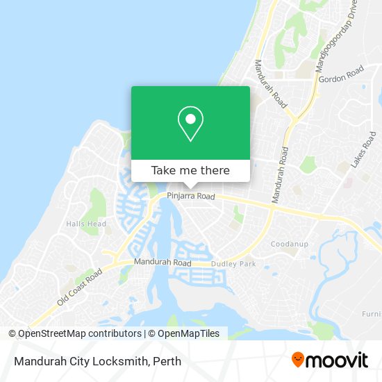 Mandurah City Locksmith map