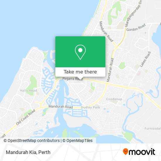 Mandurah Kia map