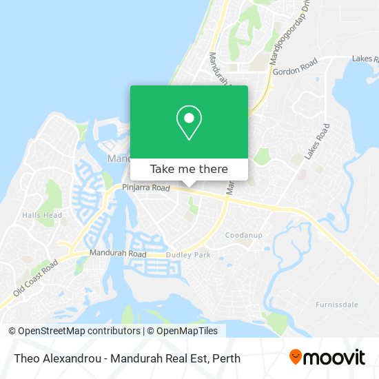 Theo Alexandrou - Mandurah Real Est map