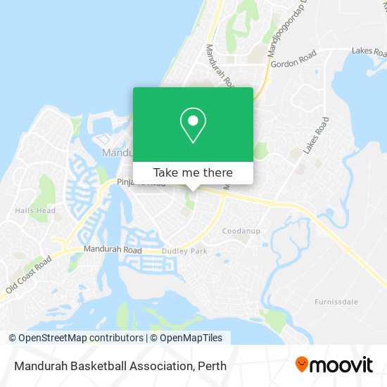Mandurah Basketball Association map
