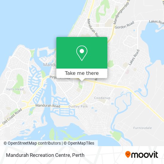 Mapa Mandurah Recreation Centre