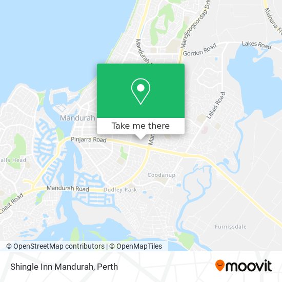 Shingle Inn Mandurah map
