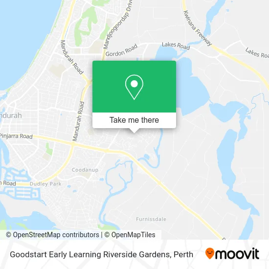 Mapa Goodstart Early Learning Riverside Gardens