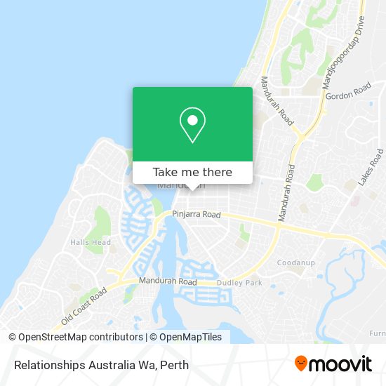 Relationships Australia Wa map