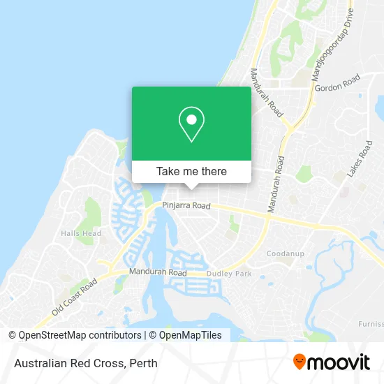 Mapa Australian Red Cross