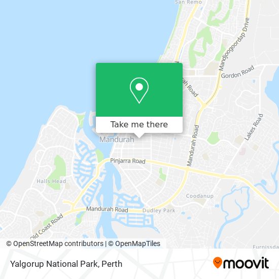 Yalgorup National Park map