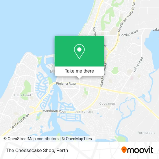 Mapa The Cheesecake Shop