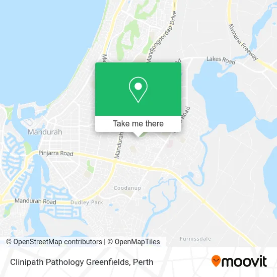 Mapa Clinipath Pathology Greenfields