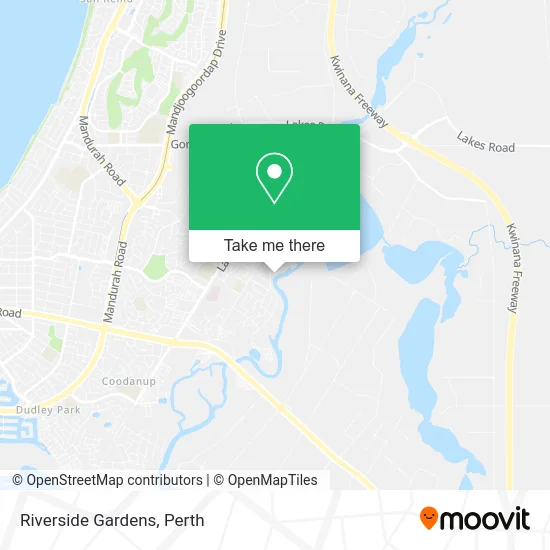 Mapa Riverside Gardens