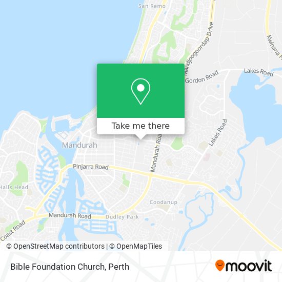Bible Foundation Church map