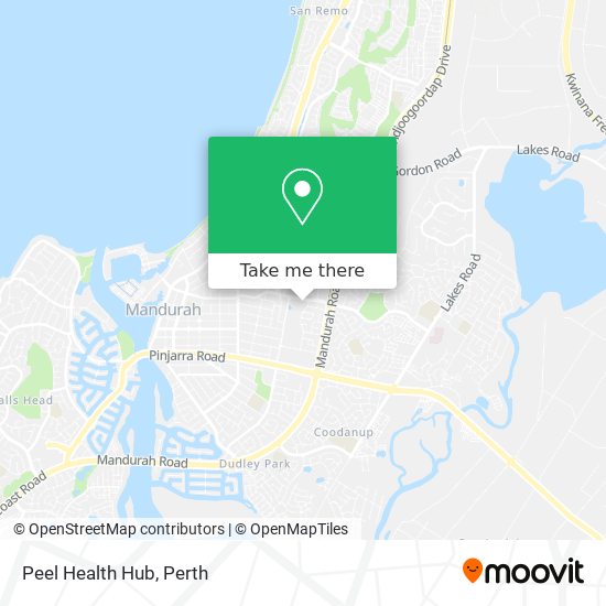 Peel Health Hub map