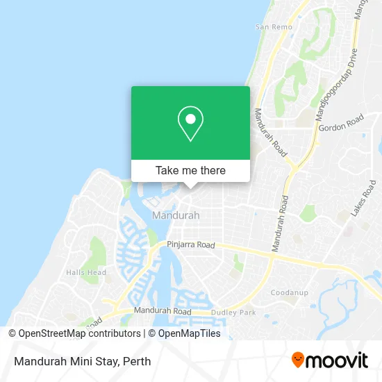 Mapa Mandurah Mini Stay