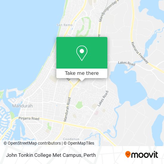 John Tonkin College Met Campus map
