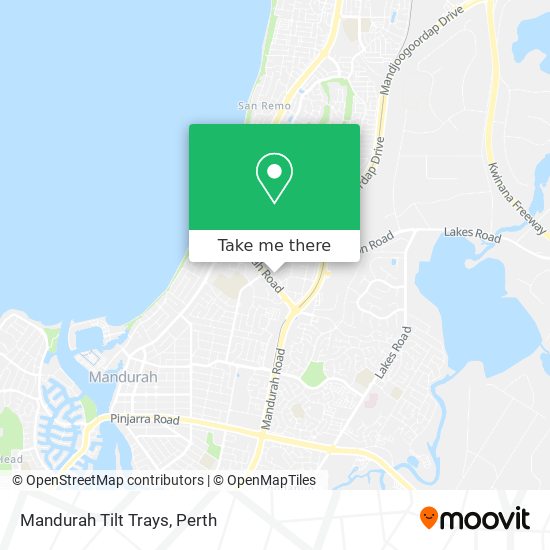 Mandurah Tilt Trays map