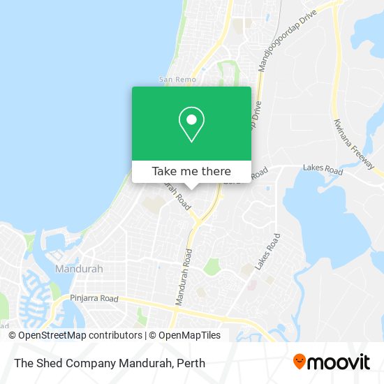 The Shed Company Mandurah map