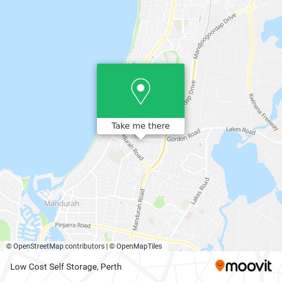 Low Cost Self Storage map