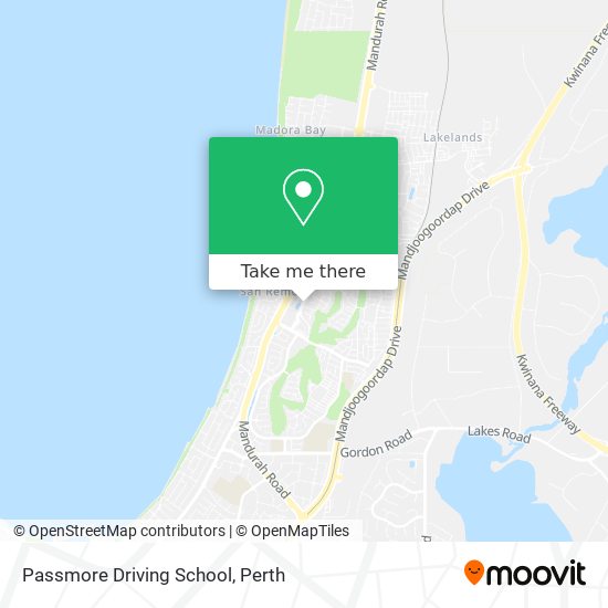Passmore Driving School map
