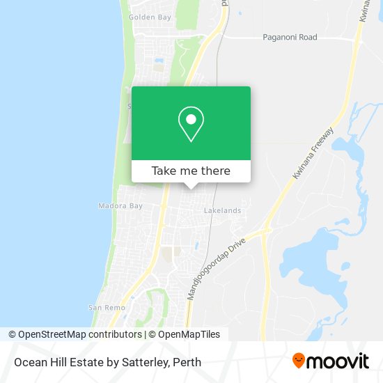 Ocean Hill Estate by Satterley map