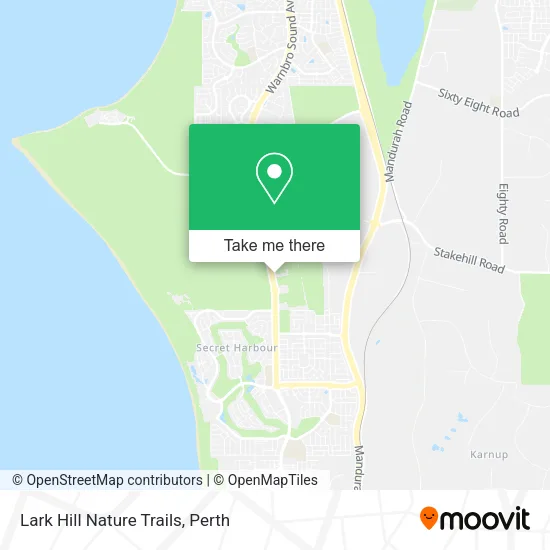 Lark Hill Nature Trails map
