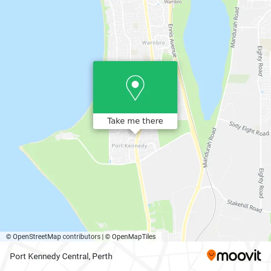 Port Kennedy Central map