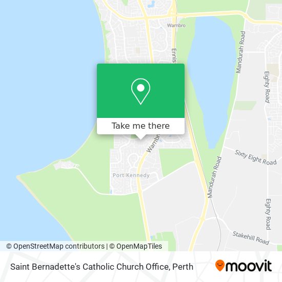 Saint Bernadette's Catholic Church Office map
