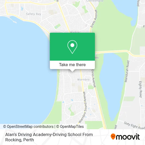 Mapa Alan's Driving Academy-Driving School From Rocking