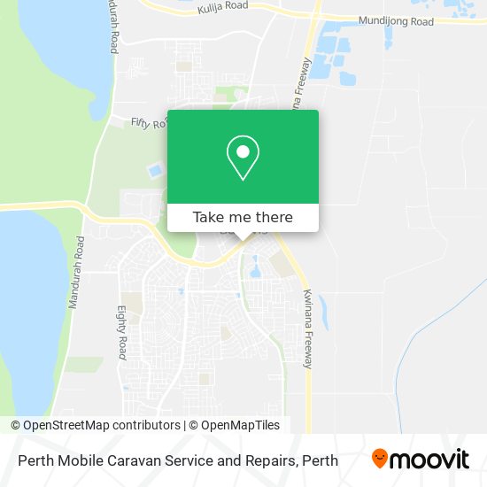 Perth Mobile Caravan Service and Repairs map