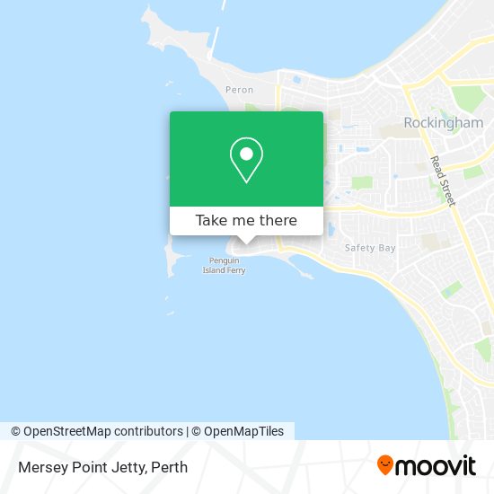 Mapa Mersey Point Jetty