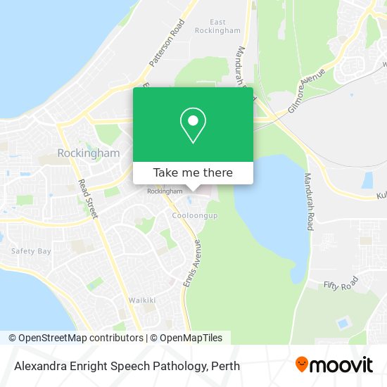 Alexandra Enright Speech Pathology map