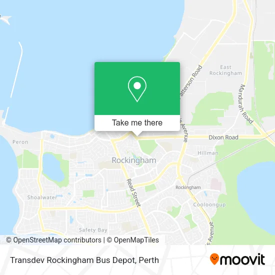Transdev Rockingham Bus Depot map