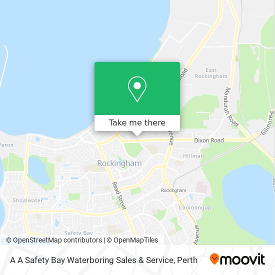 A A Safety Bay Waterboring Sales & Service map