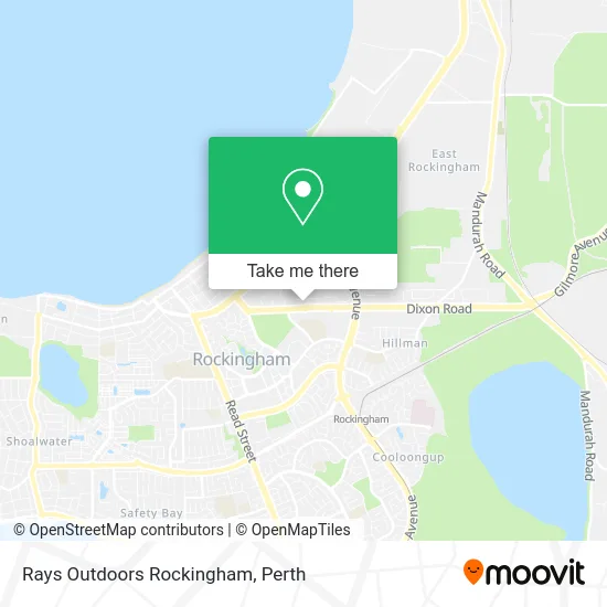 Mapa Rays Outdoors Rockingham
