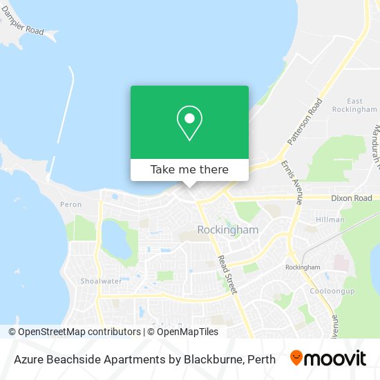 Azure Beachside Apartments by Blackburne map