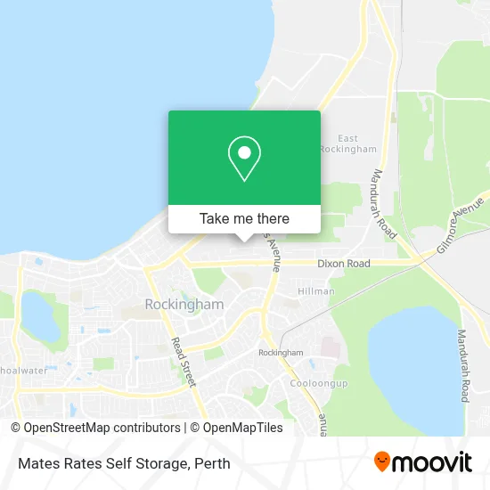Mapa Mates Rates Self Storage