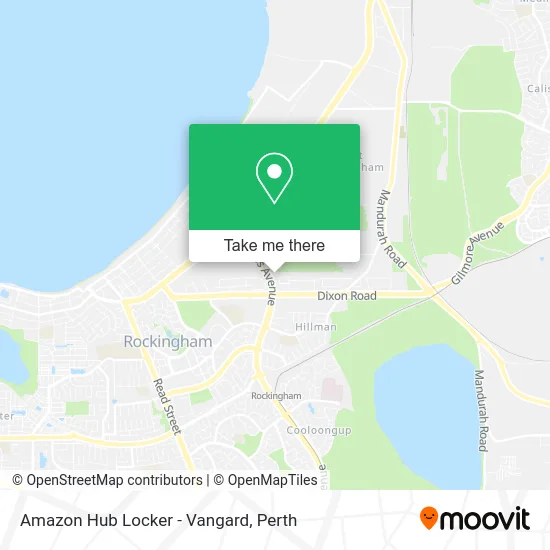 Mapa Amazon Hub Locker - Vangard