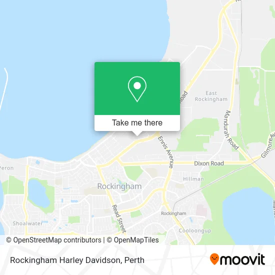 Mapa Rockingham Harley Davidson